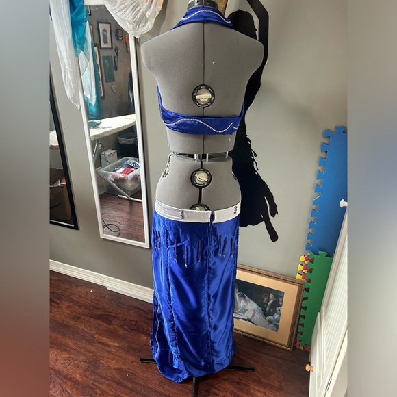 Gently Worn Woman’s Belly Dance Costume Inspired  by Doctor Who and the TARDIS - Picture 2 of 8